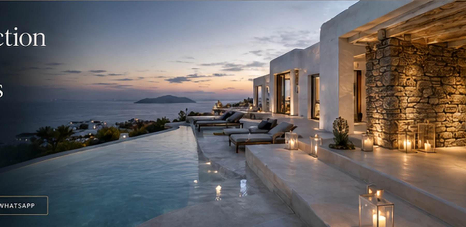 Luxury Cycladic villa and pool